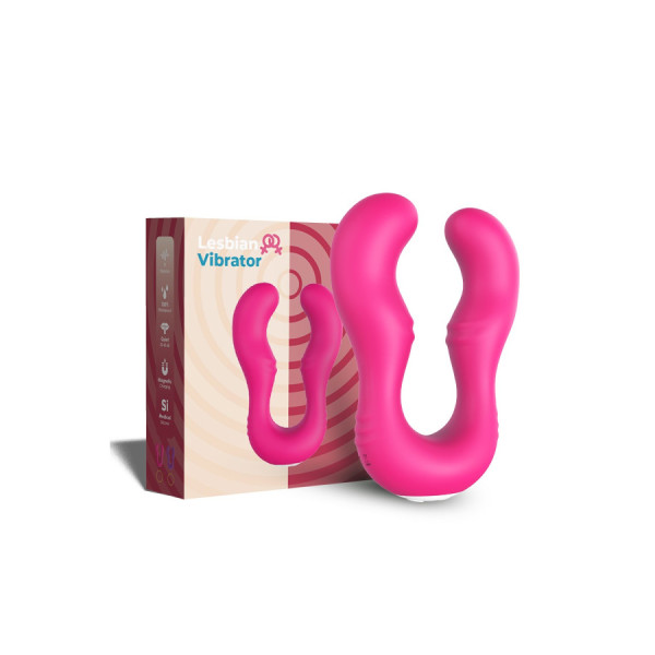 Vibromasseur Rose en forme de U double tête stimulateur point G 